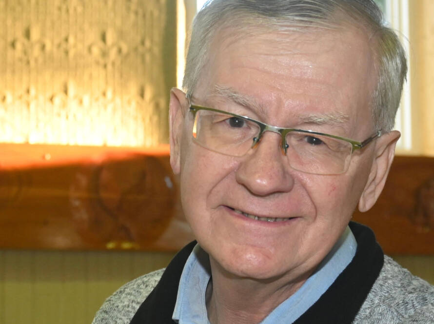 L'abbé Pierre Houle à Odanak | Photo : Claude Lacasse