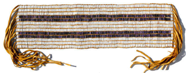 Wampum à deux rangs, Akwesasne